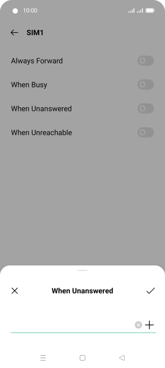 Key in +447836121121 and press the confirm icon. Key in +447836121121 and press the confirm icon.