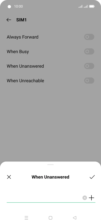 Key in +447836121121 and press the confirm icon. Key in +447836121121 and press the confirm icon.