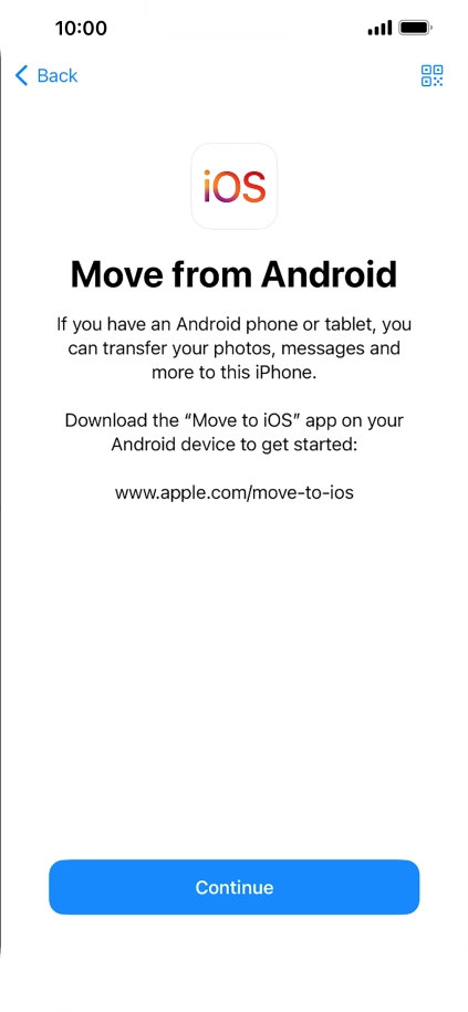 To transfer content to your phone, you need to install the app 