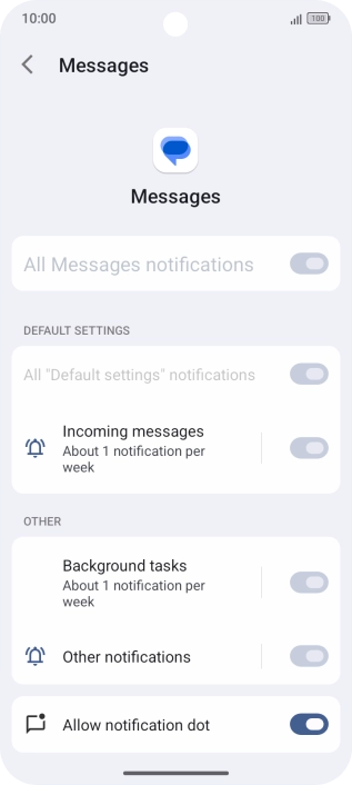 Press the indicator next to Press the indicator next to