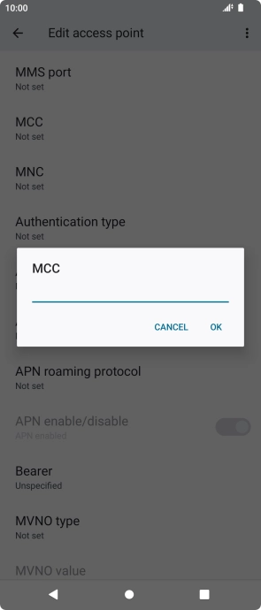 Key in 234 and press OK.