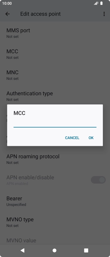 Key in 234 and press OK.