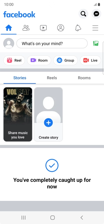 Press the text input field.