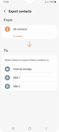 Press the name of the SIM.
