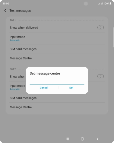 Key in +447785016005 and press Set. Key in +447785016005 and press Set.