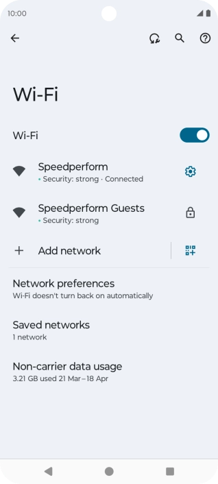 Press the Home key to return to the home screen.