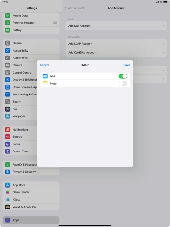 Press Save. Your email account has now been set up. To select more settings for incoming and outgoing server, proceed with the following steps.