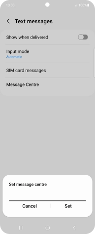 Key in +447785016005 and press Set. Key in +447785016005 and press Set.