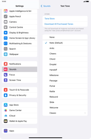 Press the required message tones to hear them.