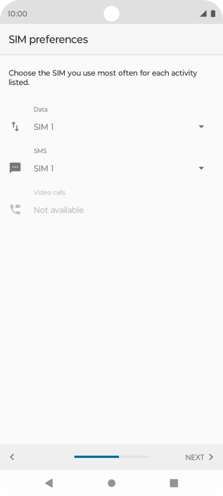Press the drop down list below 