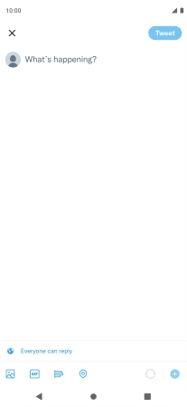 Press the text input field.