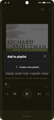 Press Create a new playlist.