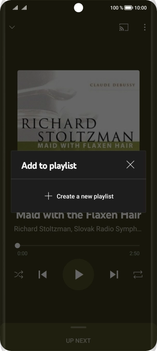 Press Create a new playlist.