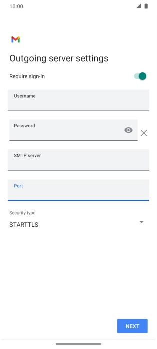 Press the drop down list below 
