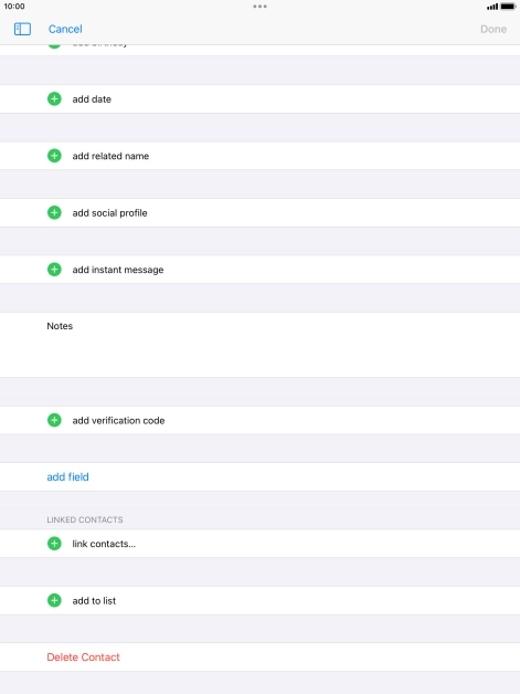 Press link contacts....