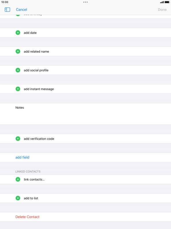 Press link contacts....