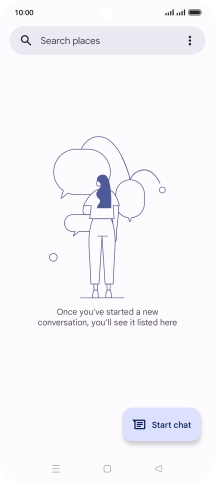 Press the menu icon.