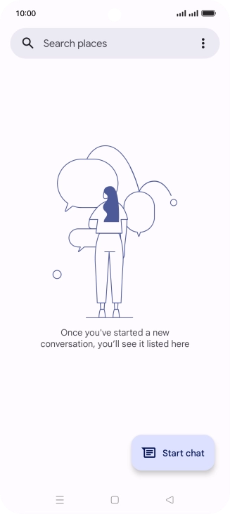 Press the menu icon.