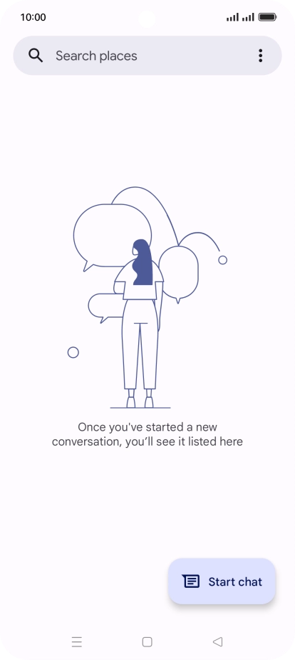 Press the menu icon.