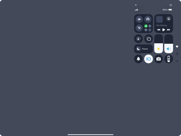 Press anywhere on the screen.