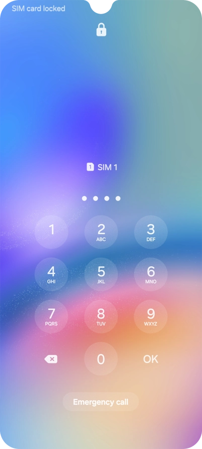 If you're asked to key in your PIN, do so and press OK.