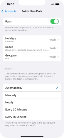 Press the indicator next to Press the indicator next to