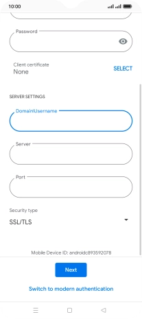 Press the field below 