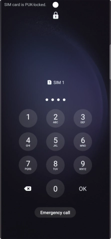 Key in a new four-digit PIN and press OK.