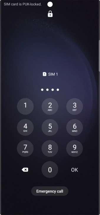 Key in a new four-digit PIN and press OK.