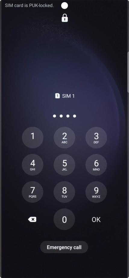 Key in a new four-digit PIN and press OK.