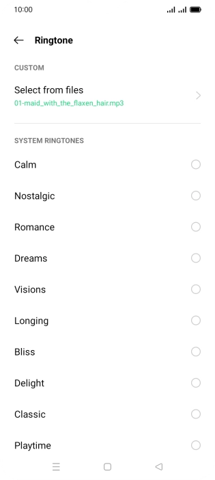 Press the Home key to return to the home screen.