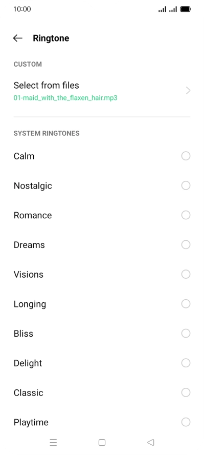 Press the Home key to return to the home screen.