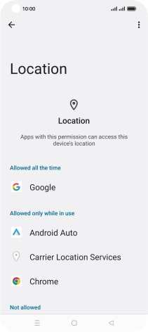 Press the required app.