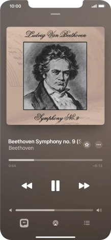 Press arrow right to go to the next audio file.
