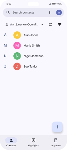 Slide your finger upwards starting from the bottom of the screen to return to the home screen.