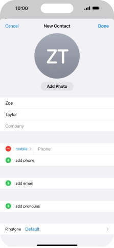 Press Phone and key in the required phone number.