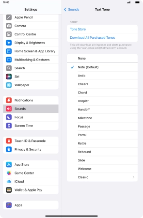 Press the required message tones to hear them.