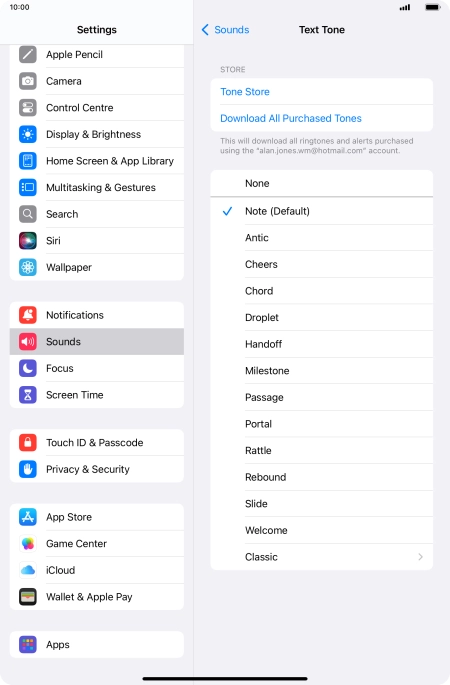 Press the required message tones to hear them.