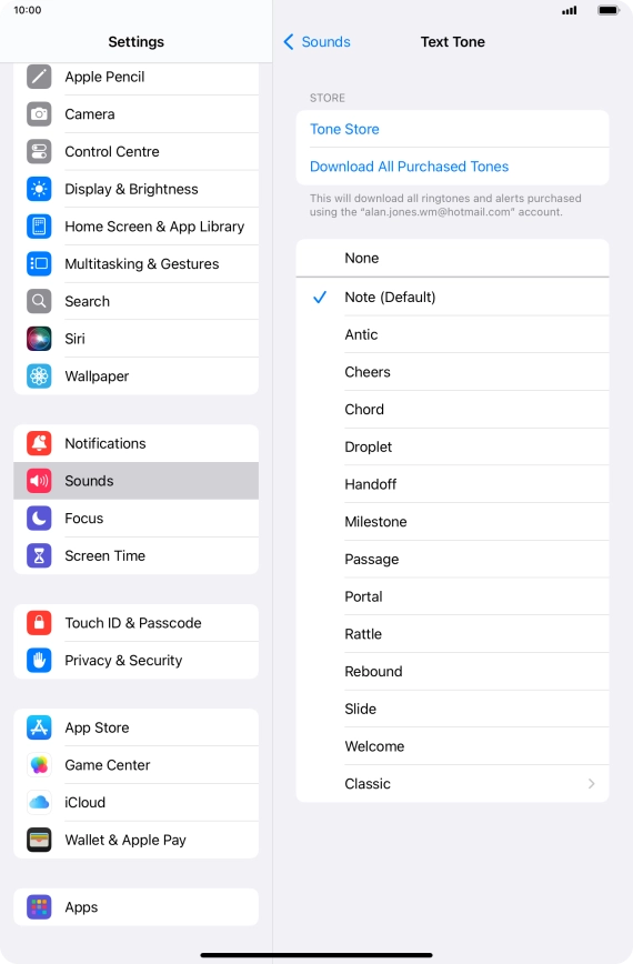 Press the required message tones to hear them.