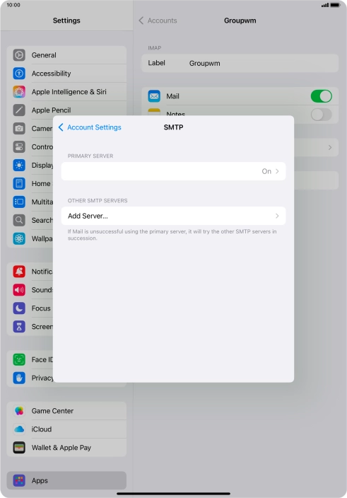 Press the field below 