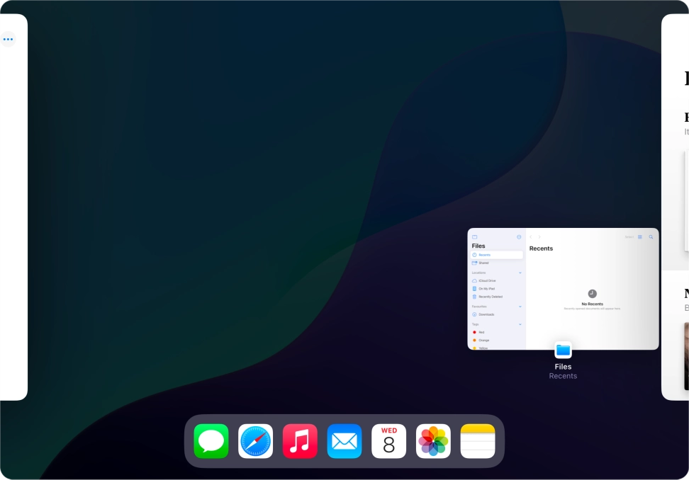 Press anywhere on the screen.