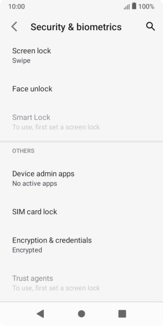 Press SIM card lock. Press SIM card lock.
