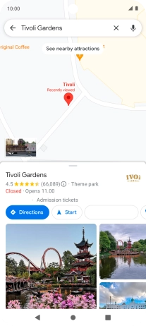 Press the destination. Press the destination.