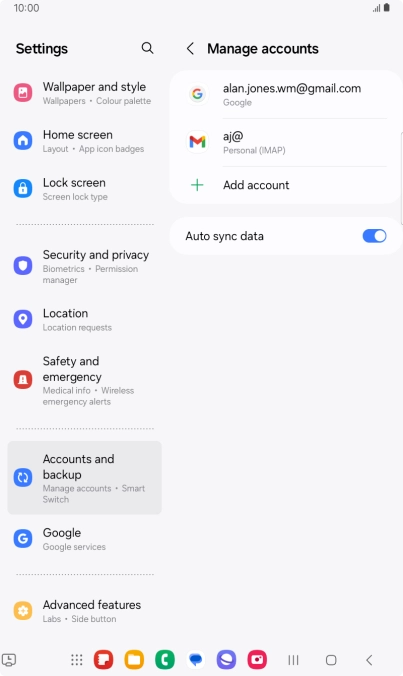 Press the Home key to return to the home screen.