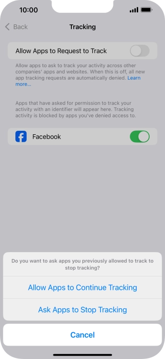 If you turn off the function, press the required setting. If you turn off the function, press the required setting.