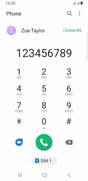 Key in the required number and press the call icon next to the required SIM. Key in the required number and press the call icon next to the required SIM.