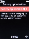 Press Battery optimisation to turn on the function.