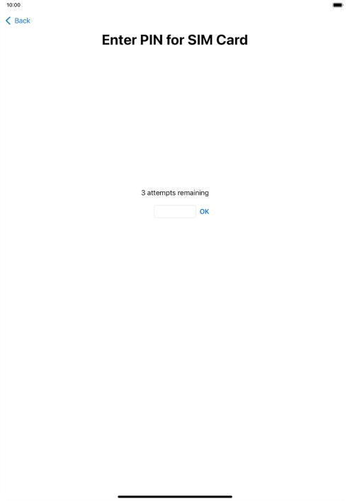 If your SIM is locked, key in your PIN and press OK.