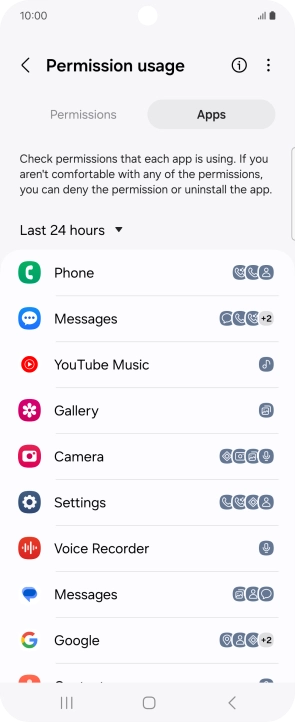 Press the drop down list.