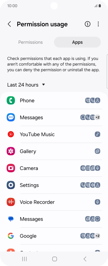 Press the drop down list.